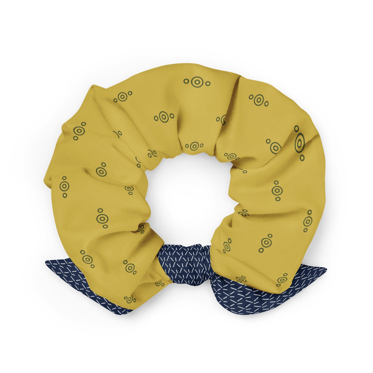 Yellow/Blue Scrunchie