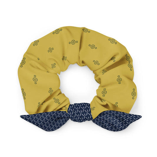 Yellow/Blue Scrunchie