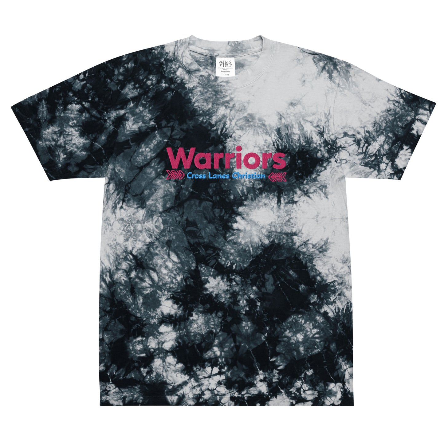 Oversized Warrior tie-dye t-shirt