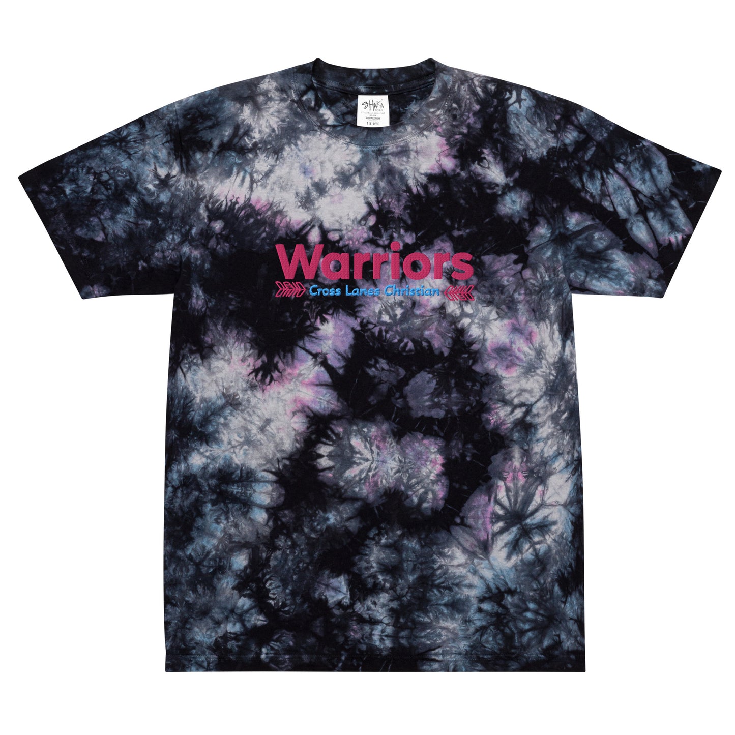 Oversized Warrior tie-dye t-shirt