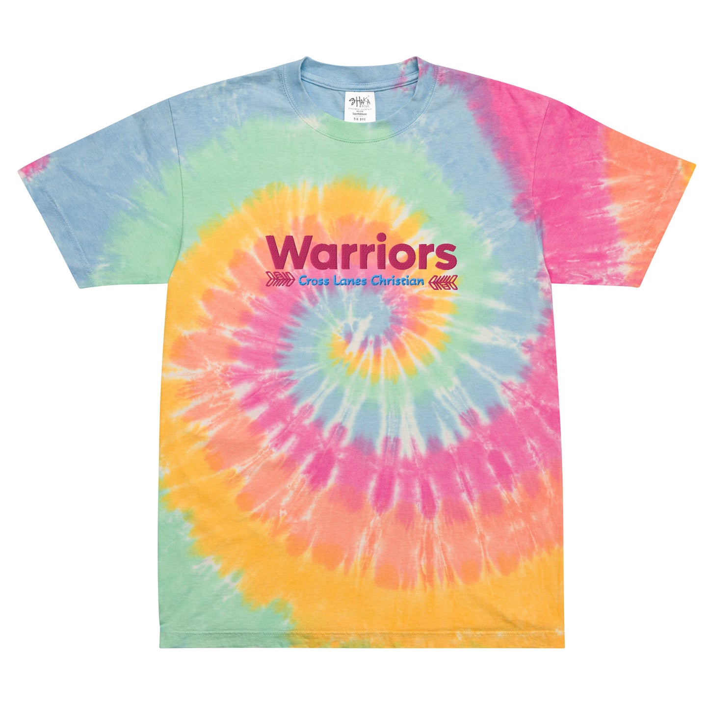 Oversized Warrior tie-dye t-shirt