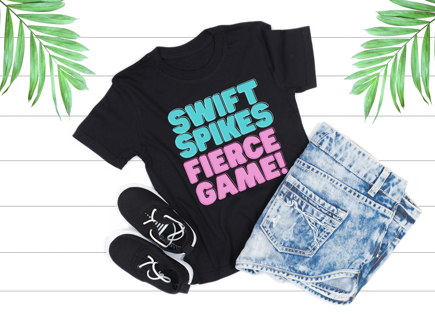 Swift Spikes, Fierce Game Volleyball T-Shirt | Taylor Swift Volleyball Shirt | Fun Volleyball shirt | Volleyball Gift | Sport | Game Day