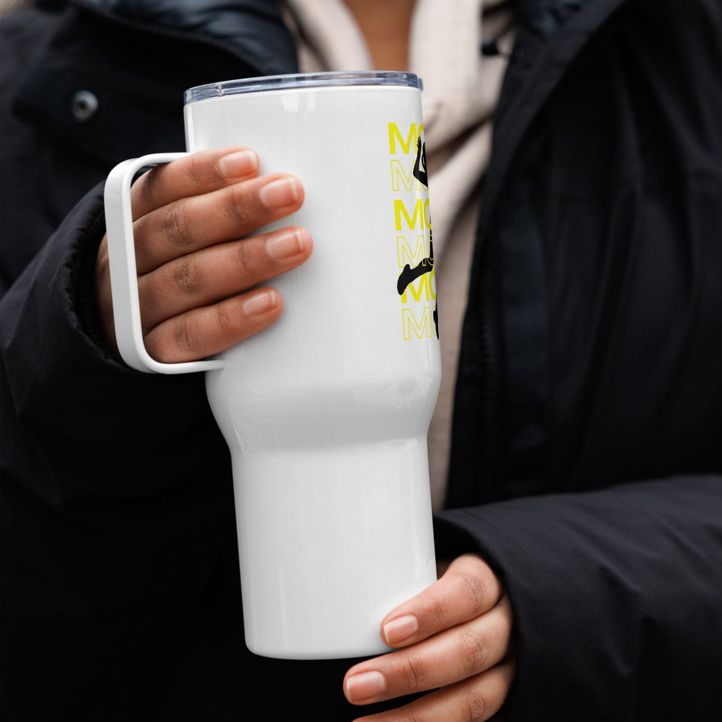 MMVC Travel mug with a handle